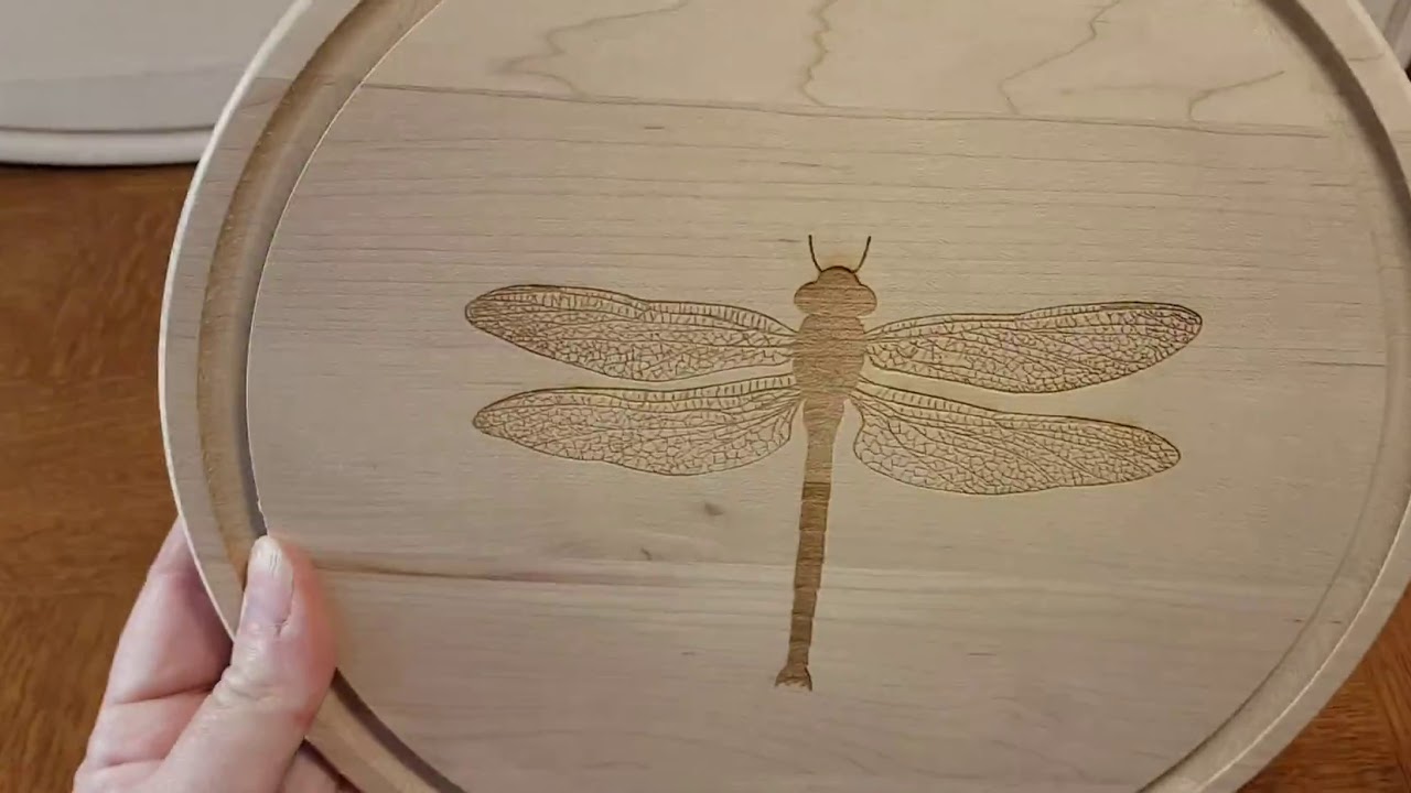 Dragonfly Round Cutting Board YouTube