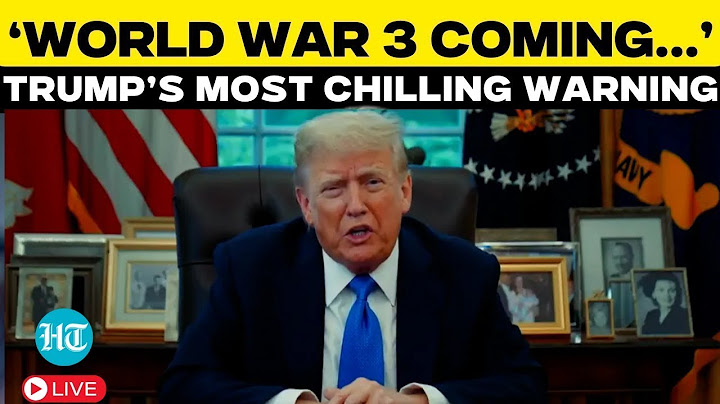 LIVE | Trump Issues Huge Warning of 'World War III' | Israel Iran War | Netanyahu | Khamenei | US