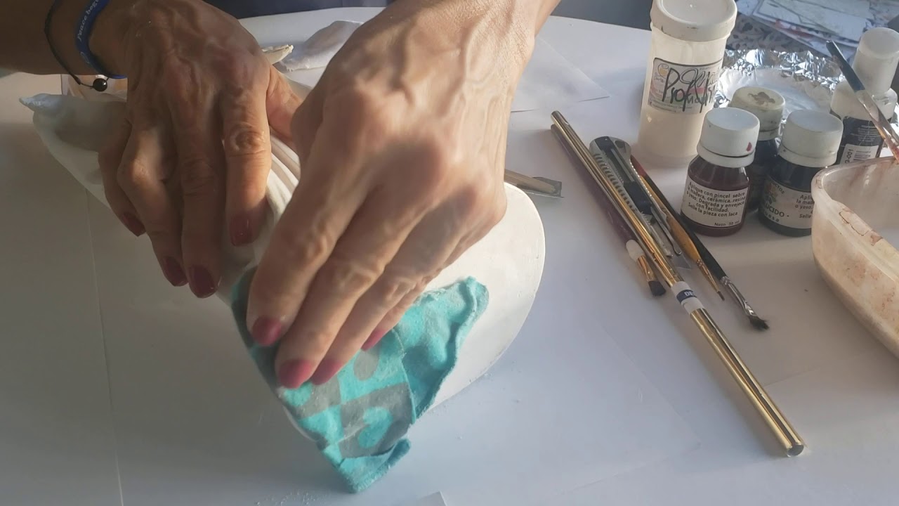 Decoupage sobre Yeso Tutorial P.A.P. YJ 1 YouTube Decoupage sobre Yeso Tutorial P.A.P. YJ 1 YouTube