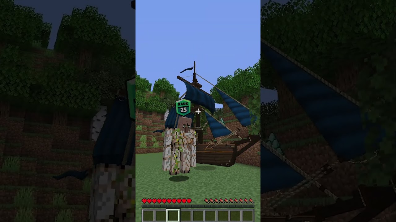 POV: small villager rank 1 vs villager titan lvl 25 in Minecraft 