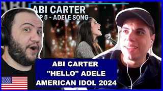 Adele Songbook: Abi Carter Stuns Singing "Hello" - American Idol 2024 | TEACHER PAUL REACTS USA