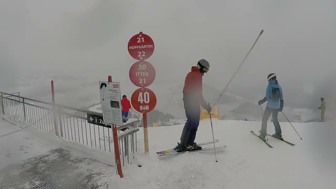 Skiwelt 2026 - Itter descent from Hohe Salve (Snowy)