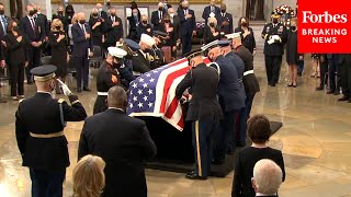 Late Sen. Bob Dole Is Brought Into Capitol Rotunda To Lie In State