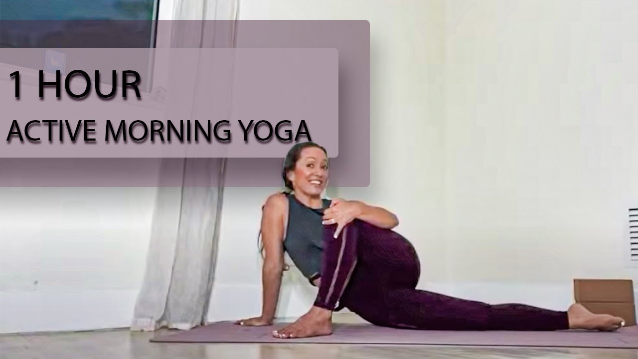 ⁣One Hour Active Morning Yoga for Strength and Flexibility