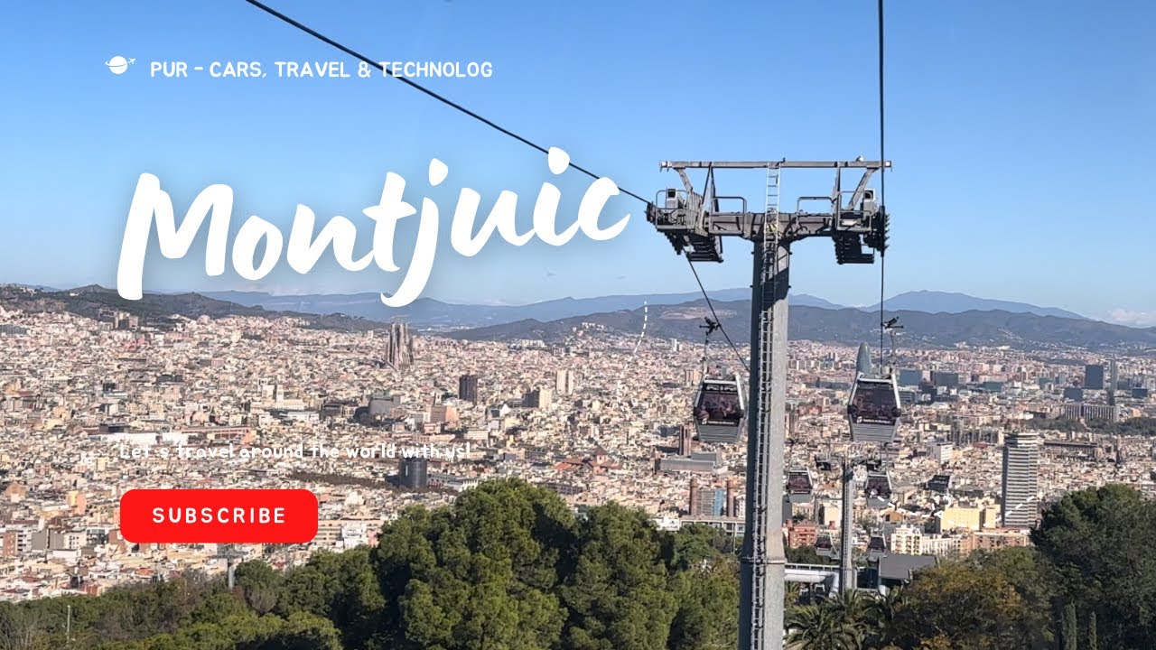 Cable car Montjuic Barcelona - Telefèric de Montjuic - Žičara Montjuic ...