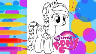 My Little Pony Coloring Page, Learn Colors,Paint With Me