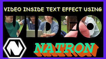 VIDEO inside TEXT in NATRON | NATRON text and video effects |
