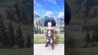 CHIBI LEVI ACKERMAN FIGURE ❤️ ATTACK ON TITAN | ANIME CLAY ART #shorts