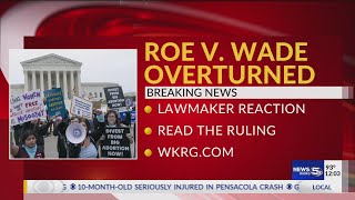 Alabama leaders react to Supreme Court overturning Roe v. Wade