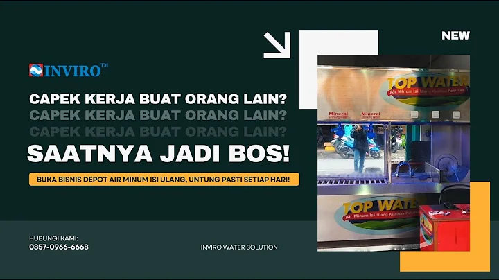 Usaha Depot Air Minum RO & Mineral Ultra Filtrasi Modern 😍