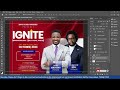 How to design simple church flyer photoshop tutorial