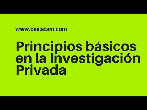 Vídeo: Com Organitzar Una Investigació Privada