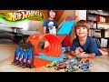 NUEVA CAJA DE CARRERAS DE HOT WHEELS!! 🏎 LOOPING de 4 PISTAS con los coches de RACE OFF reales!!