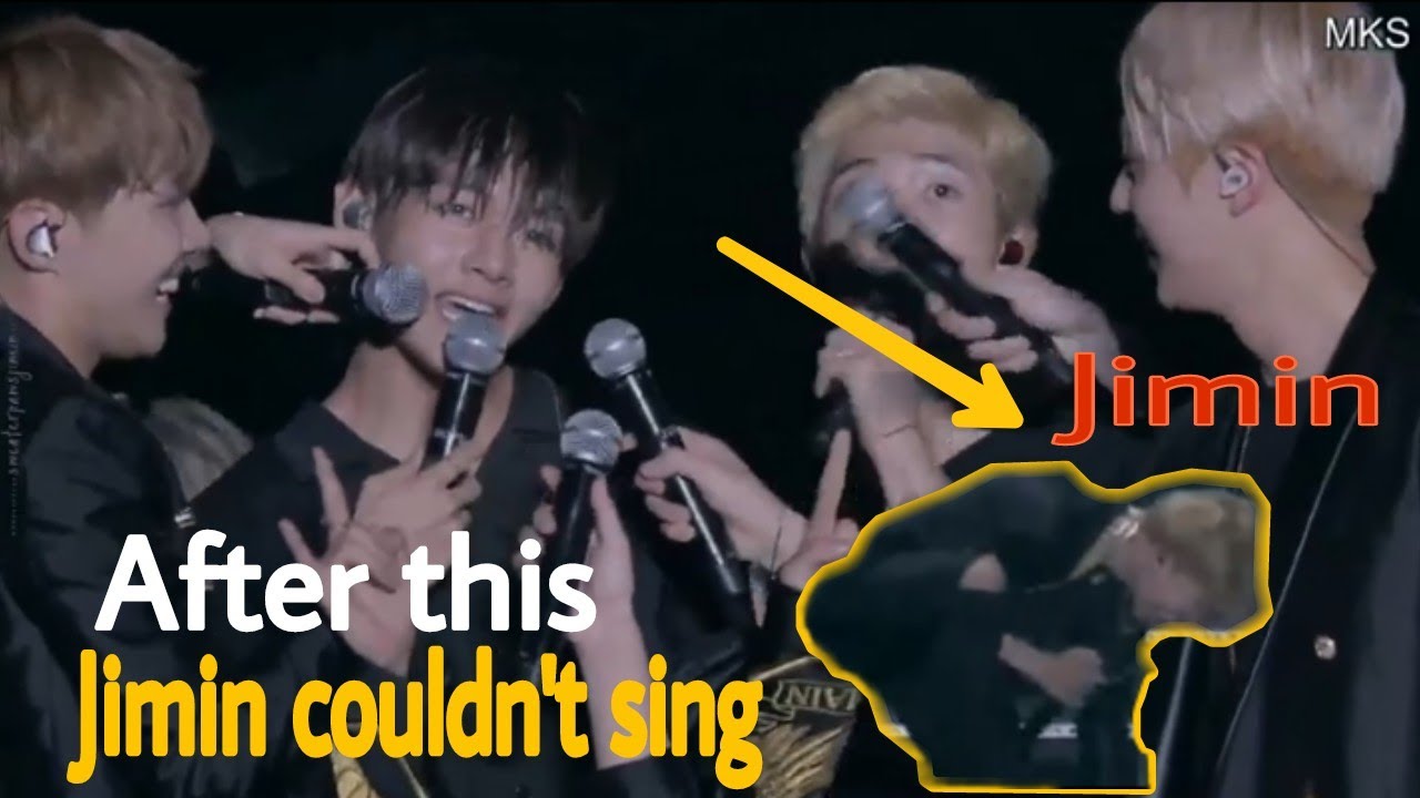 Jimin laughing 😂 at the concert, after hearing V saying Nico nico nii😂