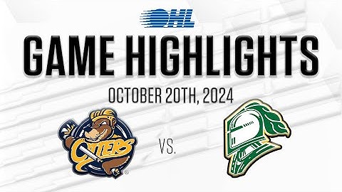 OHL Highlights: Erie Otters @ London Knights Oct. 20, 2024