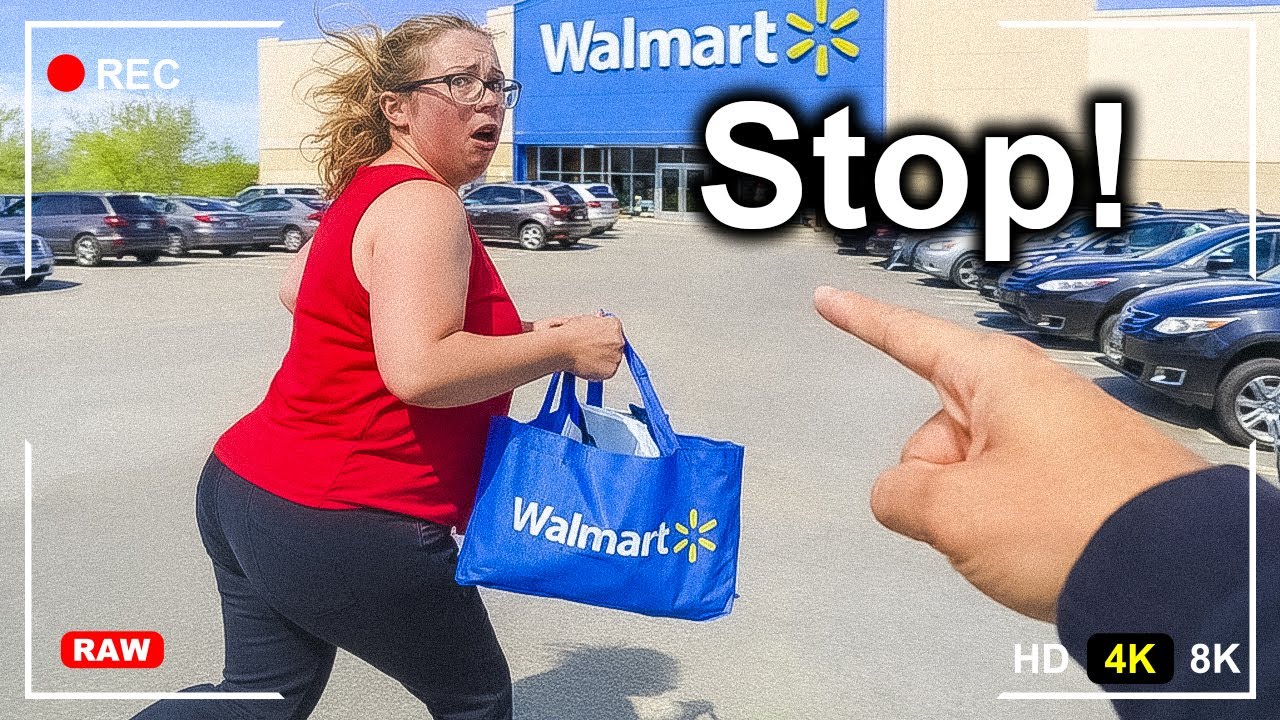 Cops Surprise a Shoplifter Fleeing Walmart With a Bag Full of Stolen ...