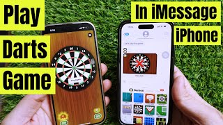 How to Play Darts Game in iMessage on iPhone (iOS 17) screenshot 1