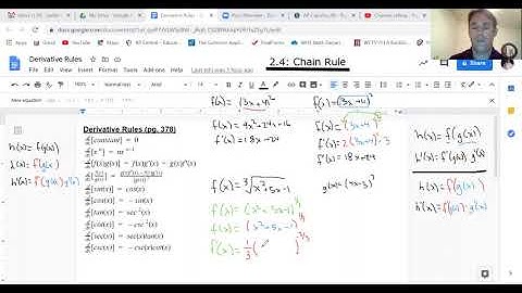 AP Calculus AB: Section 2.4 (Chain Rule)
