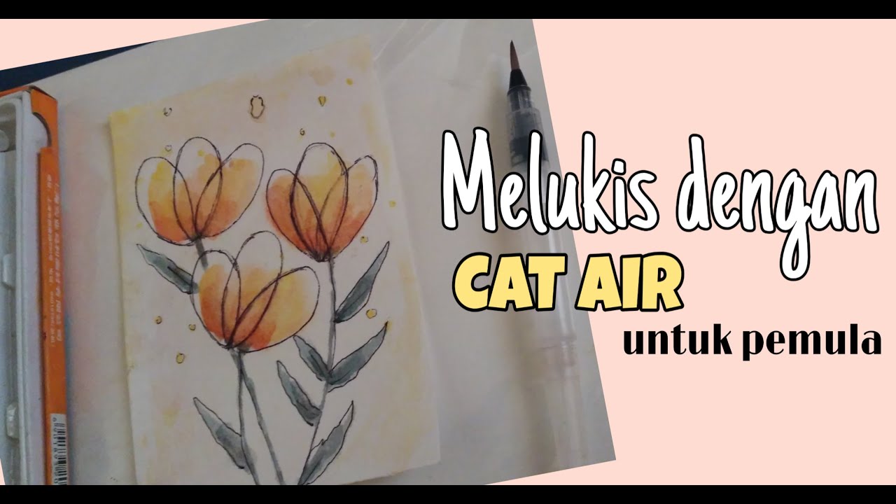 63+ Terbaru Lukis Cat Air Bunga, Gambar Lukisan