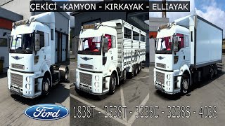 ETS 2 Ford Cargo Mega Mod 1838T & 2538T & 3238C & 3238S & 4038   Yük Modu (1.43)