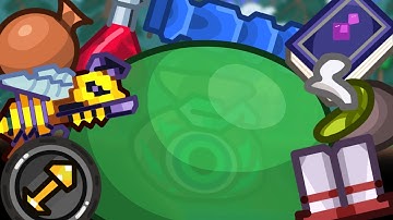 Terraria but slimes drop random items