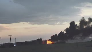 Severe storms were seen tearing through the state of Oklahoma over the weekend