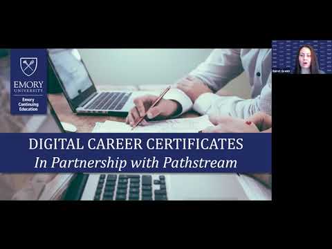 Emory x Pathstream Digital Skills Certificates Webinar 9/14/21