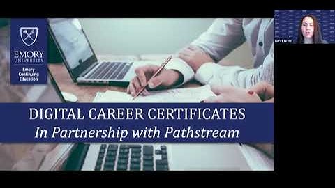 Emory x Pathstream Digital Skills Certificates Webinar 9/14/21