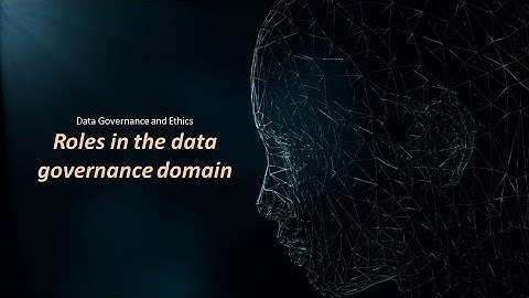 Roles in the data governance domain - organizational roles and data governance roles
