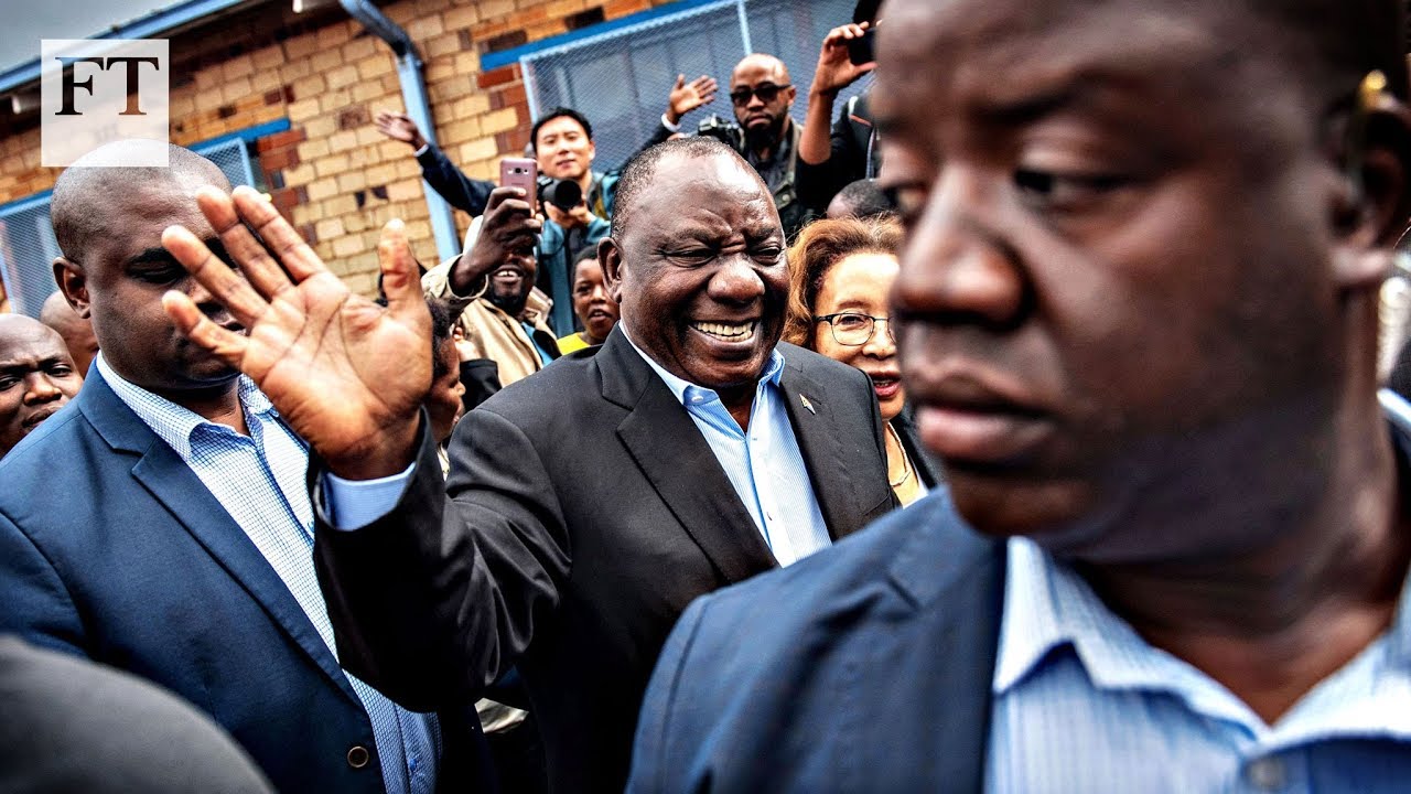 Film backdrop image for Cyril Ramaphosa - from lawyer to unionist to tycoon to president (2019)