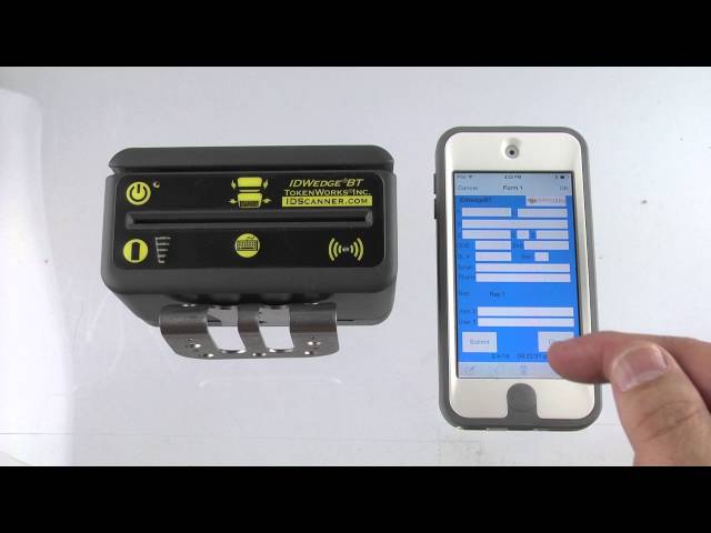 HandBase Database with IDwedgeBT ID Scanner by TokenWorks
