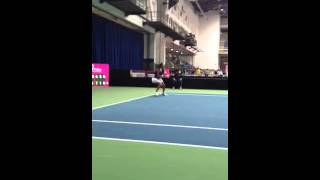 2nd serve BH return screenshot 4