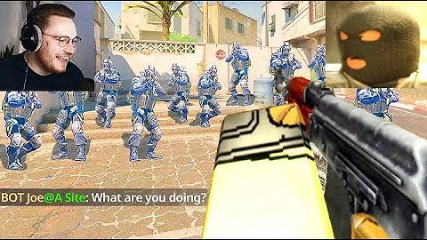 can a Counter Blox pro beat 10 CS2 bots on hardest difficulty… (1v10)