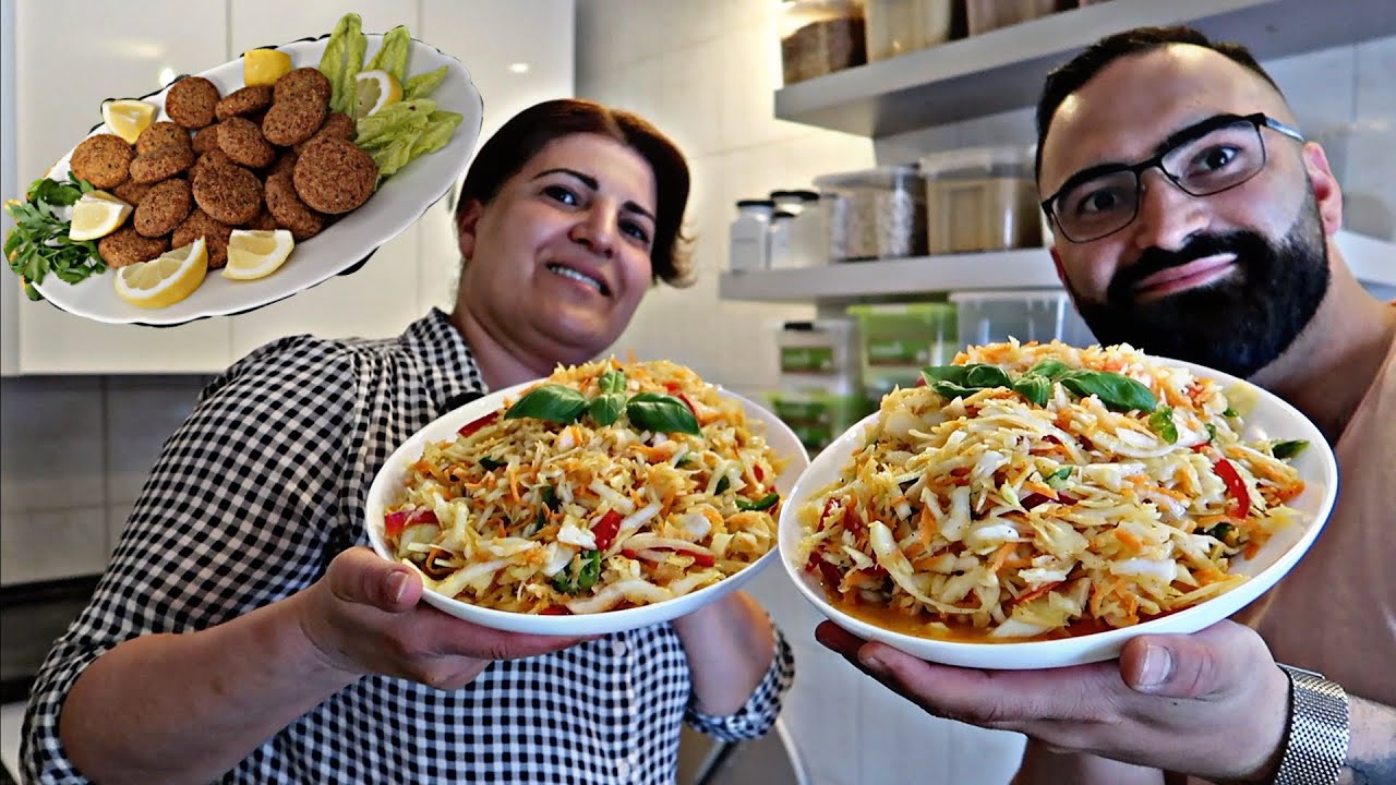 KRAUTSALAT SELBSTGEMACHT & DIE LECKERSTEN FALAFELN DAZU 😍