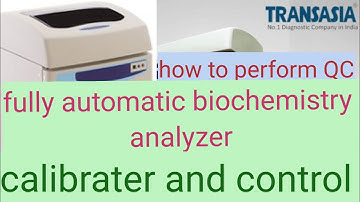 Calibrate fully automatic biochemistry analyzer /calibration and control earba EM360 in hindi