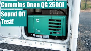 New QUIET RV Generator  Cummins Onan QG2500i. Sound Comparison Testing!!!