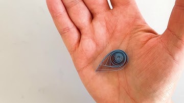 Quilling Basics - Creating a teardrop shape