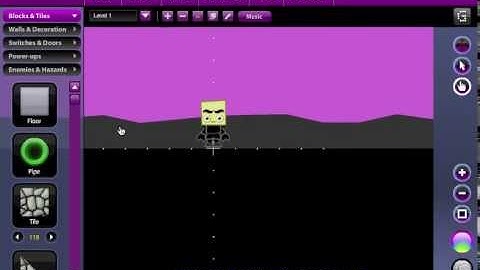 Sploder Platformer game maker ep 1