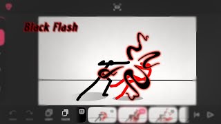How to animate BLACK FLASH!