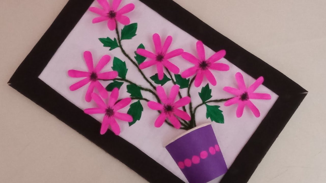 DIY how to make easy wall hanging! - YouTube