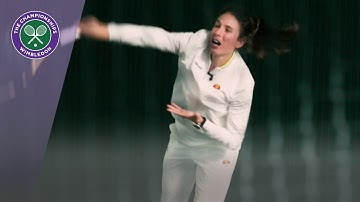 Johanna Konta serving masterclass | Jaguar at Wimbledon