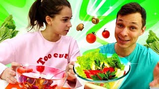 Челлендж телепатия: салат от Федора и Вики. Смешное видео для детей. Челлендж телепатия: салат от Федора и Вики. Смешное видео для детей.