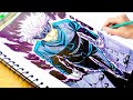 Drawing Gojo Satoru Like a Pro – Watch Till End! 😍