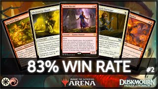 ⚪🔴 Boros Auras, 83% Win Rate, part 2 | MTG Arena | Explorer | BO3 | Duskmourn