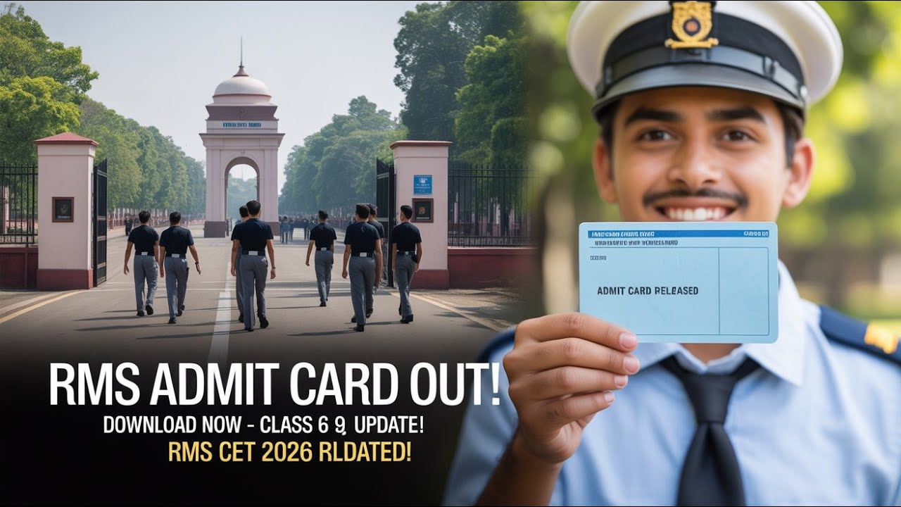 RMS CET 2026 Admit Card OUT | Class 6 & 9 Hall Ticket Released | Full Guidelines & Eligibility