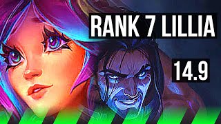 LILLIA vs SYLAS (JGL) | 8/1/5, Rank 7 Lillia, Dominating | KR Challenger | 14.9