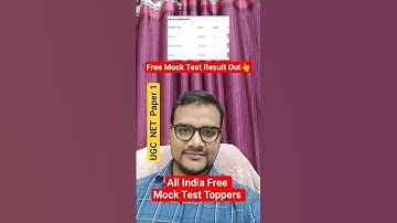 Free Mock Test Toppers UGC NET Paper 1 #shorts #ugcnet2025 #ugcnet #ugcnetmocktest #ntanet #nta