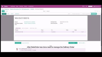 Manage Delivery order in Odoo