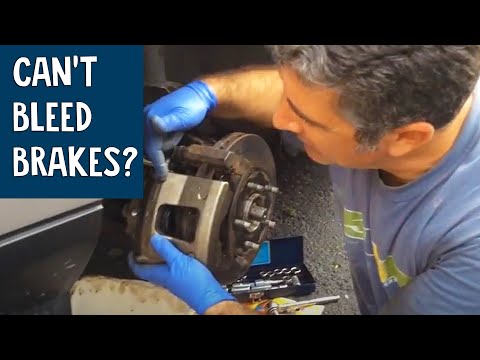 Cannot Bleed Brakes Here's Why...
