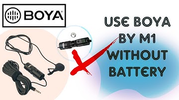 Boya By M1 Battery issue fixed || How to use boya m1 without battery